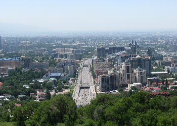 View of Almaty from the hills